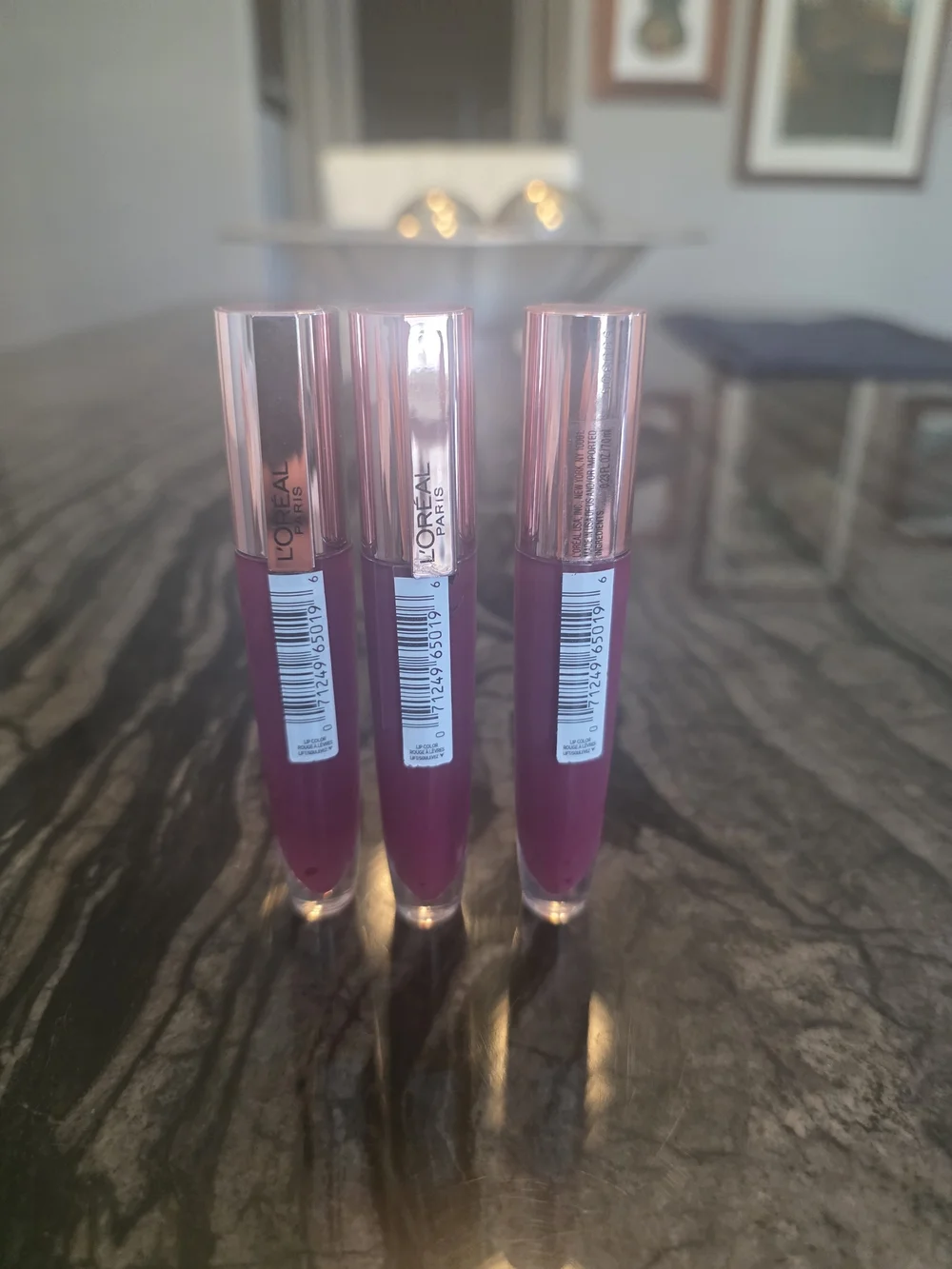 NWT SET OF 3 L'Oreal Lip Gloss in (Fête de Fleurs) Great For Gifting Or Yourself